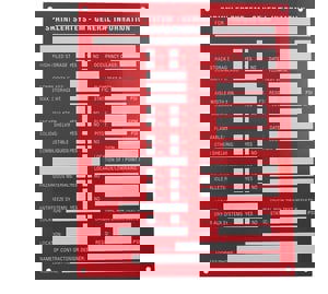 9 x 7 in. Generator Info Fire Sprinkler Sign